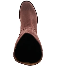 Dolce Vita Kilian H2O Waterproof Suede Buckle Hardware Tall Riding Boots