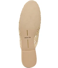 Dolce Vita Kirt Woven Raffia Mules