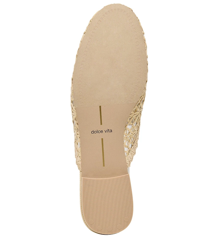Dolce Vita Kirt Woven Raffia Mules