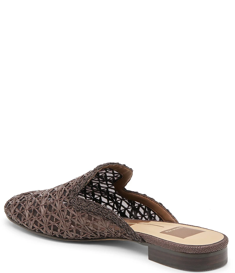 Dolce Vita Kirt Woven Raffia Mules