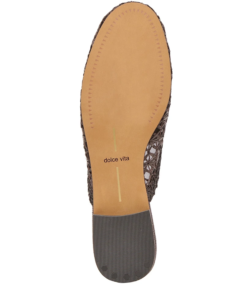 Dolce Vita Kirt Woven Raffia Mules