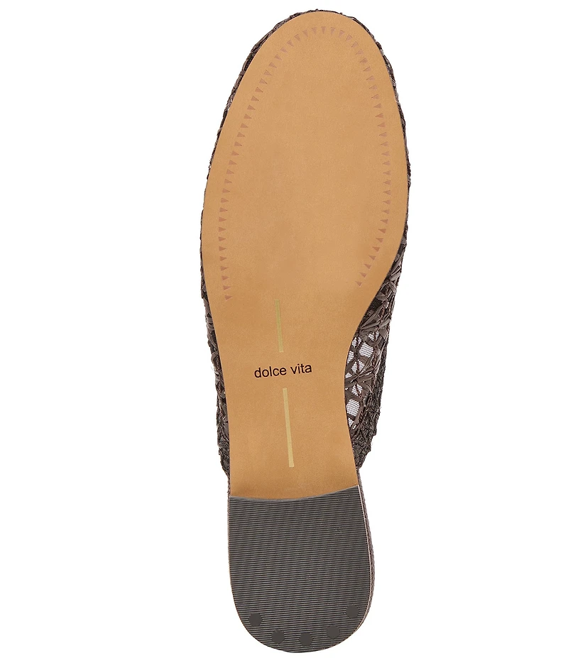 Dolce Vita Kirt Woven Raffia Mules