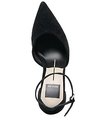 Dolce Vita Kylo Suede Pleated Ankle Strap Pumps