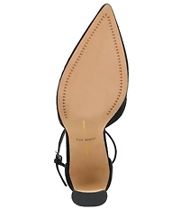 Dolce Vita Kylo Suede Pleated Ankle Strap Pumps
