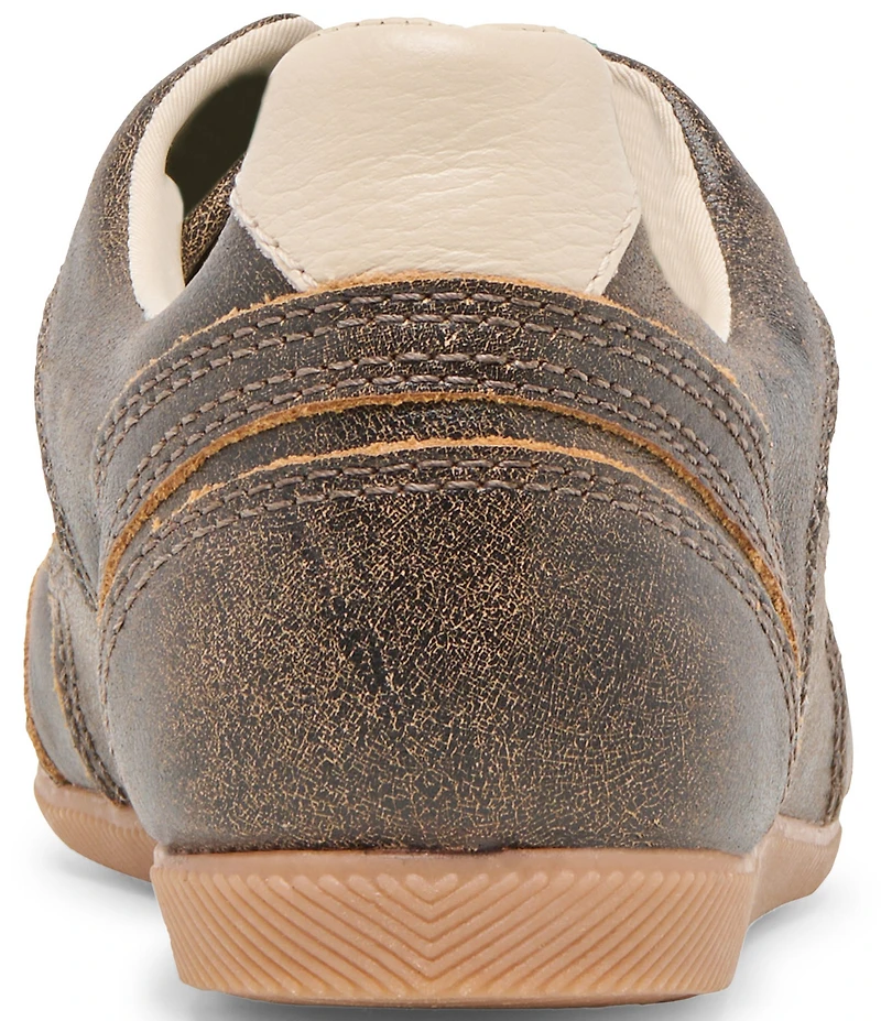 Dolce Vita Laini Distressed Leather Low Profile Retro Sneakers