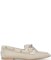 Dolce Vita Lakin Perforated Leather Bow Detail Boat Shoes