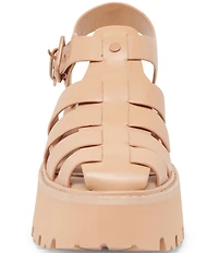 Dolce Vita Lasly Tonal Leather Platform Fisherman Sandals