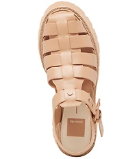 Dolce Vita Lasly Tonal Leather Platform Fisherman Sandals