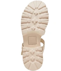 Dolce Vita Latice Raffia Chunky Fisherman Inspired Platform Sandals