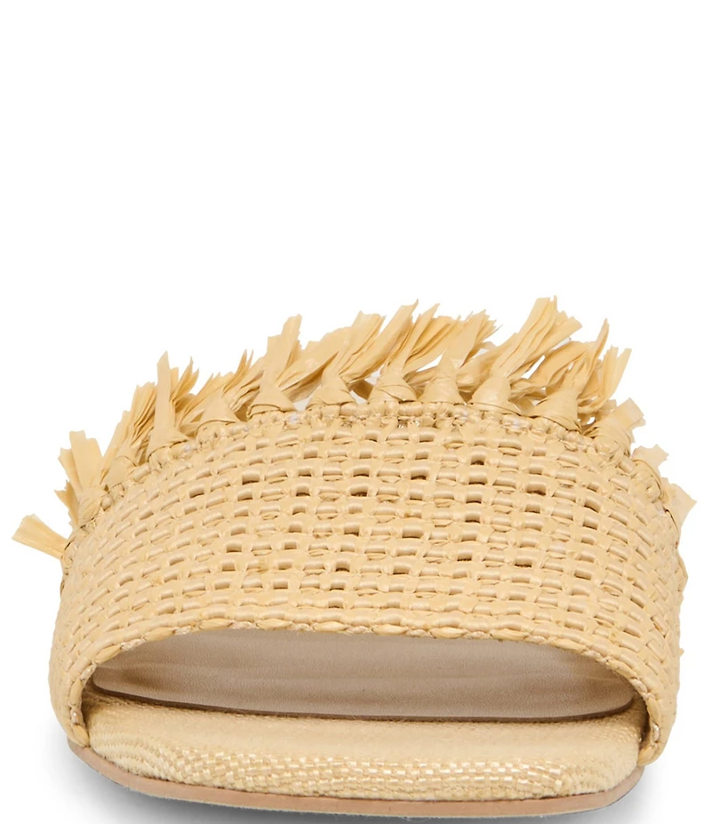 Dolce Vita Lenya Raffia Slide Sandals