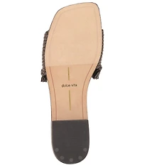 Dolce Vita Lenya Raffia Slide Sandals