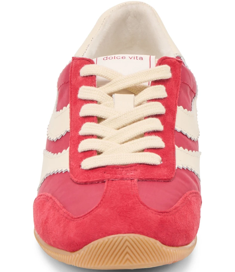 Dolce Vita Limit Nylon and Leather Low Profile Sneakers