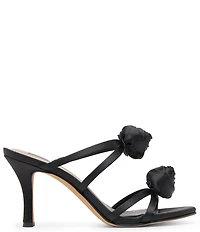 Dolce Vita Linzy Satin Rosette Ornamented Dress Slide Sandals