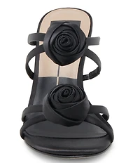 Dolce Vita Linzy Satin Rosette Ornamented Dress Slide Sandals