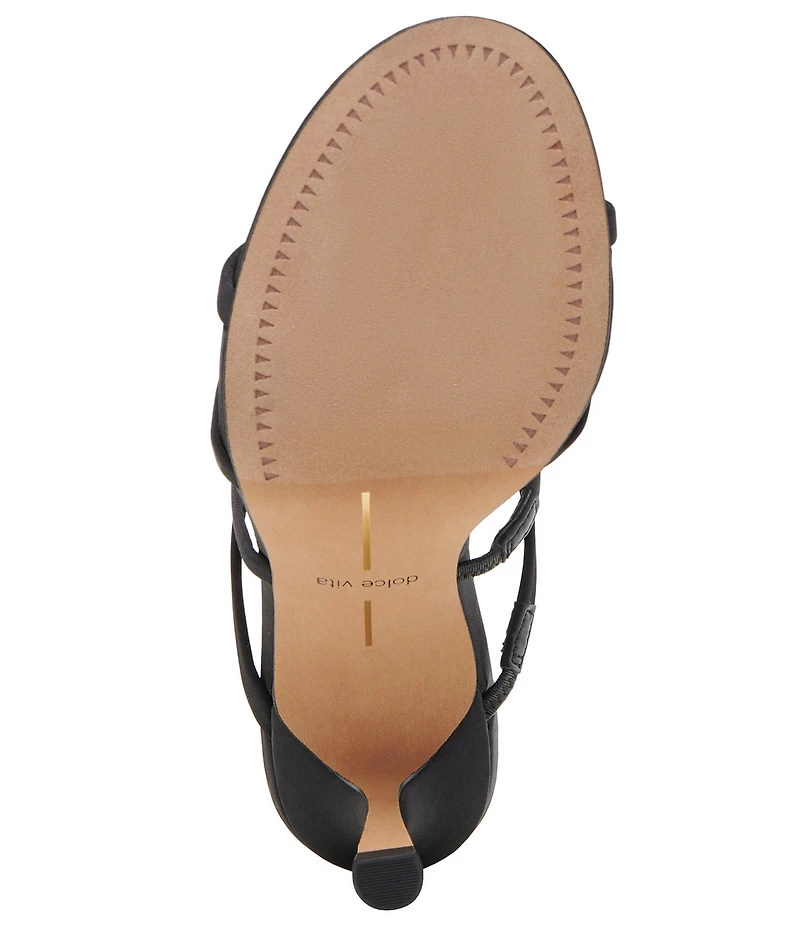 Dolce Vita Linzy Satin Rosette Ornamented Dress Slide Sandals