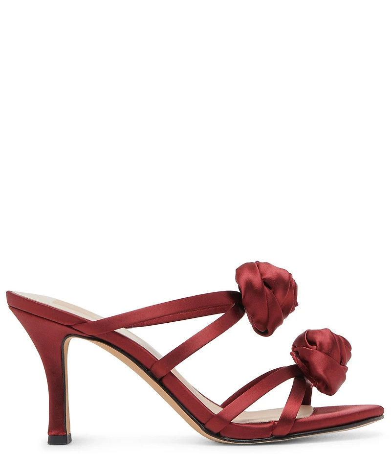 Dolce Vita Linzy Satin Rosette Ornamented Dress Slide Sandals
