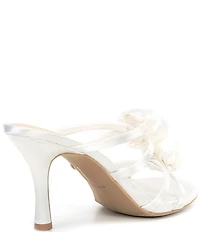 Dolce Vita Linzy Satin Rosette Ornamented Dress Slide Sandals