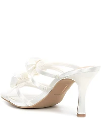 Dolce Vita Linzy Satin Rosette Ornamented Dress Slide Sandals