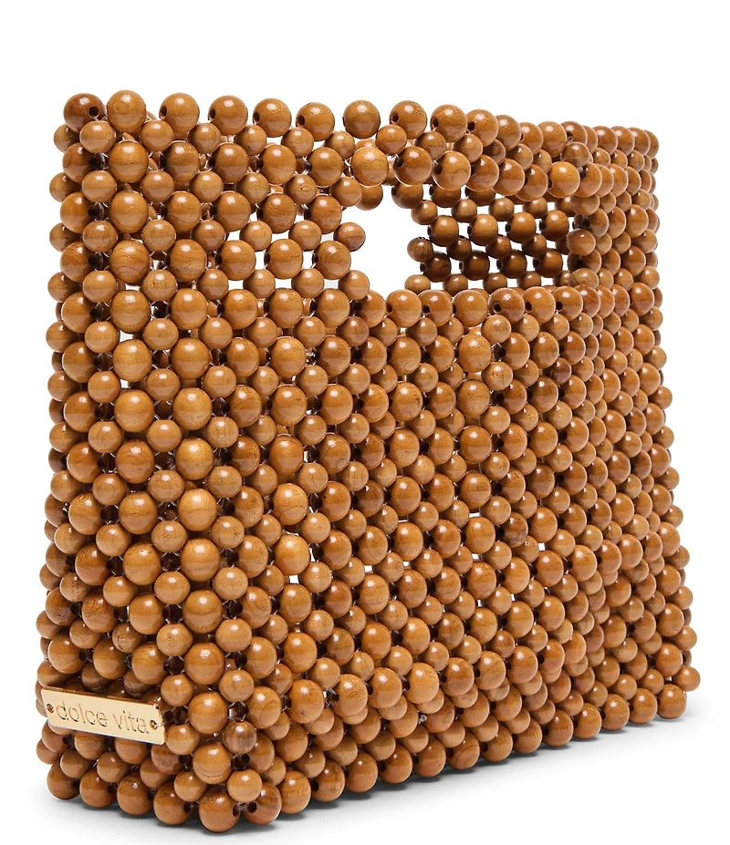 Dolce Vita Linzy Wooden Bead Clutch
