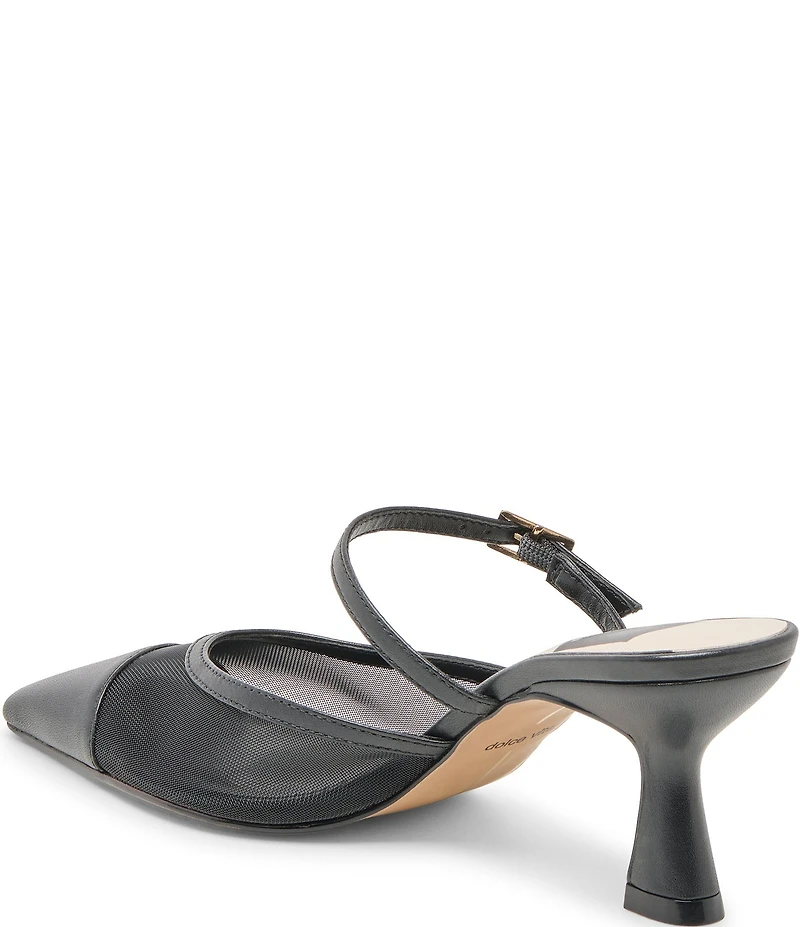 Dolce Vita Loyd Leather and Mesh Mules