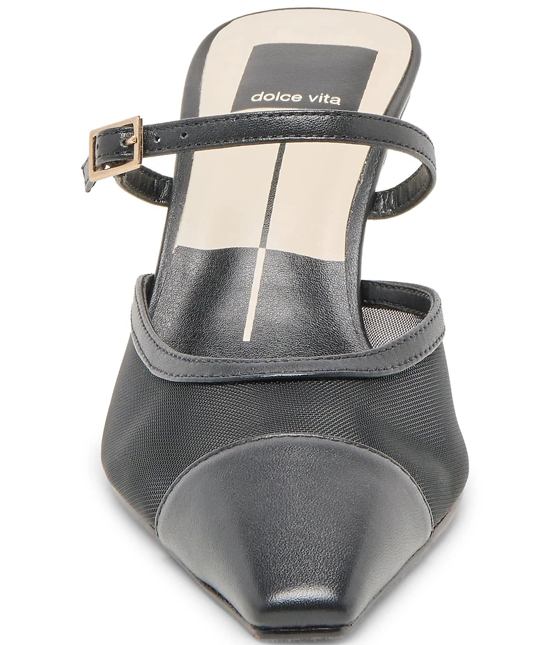 Dolce Vita Loyd Leather and Mesh Mules