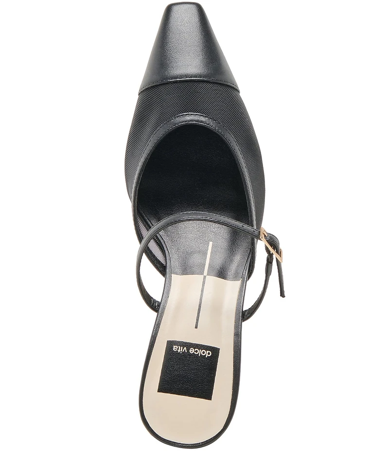 Dolce Vita Loyd Leather and Mesh Mules