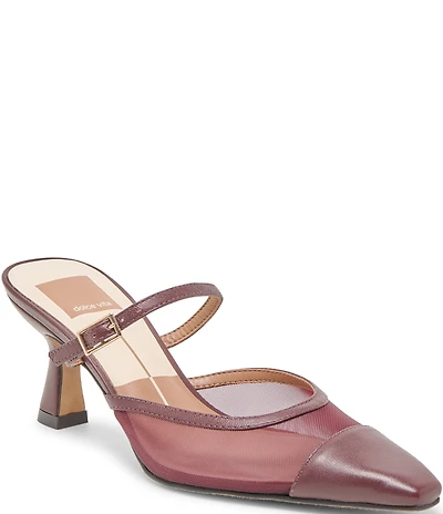 Dolce Vita Loyd Leather and Mesh Mules