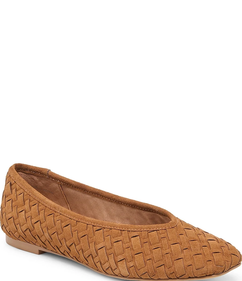 Dolce Vita Megin Suede Woven Ballet Flats