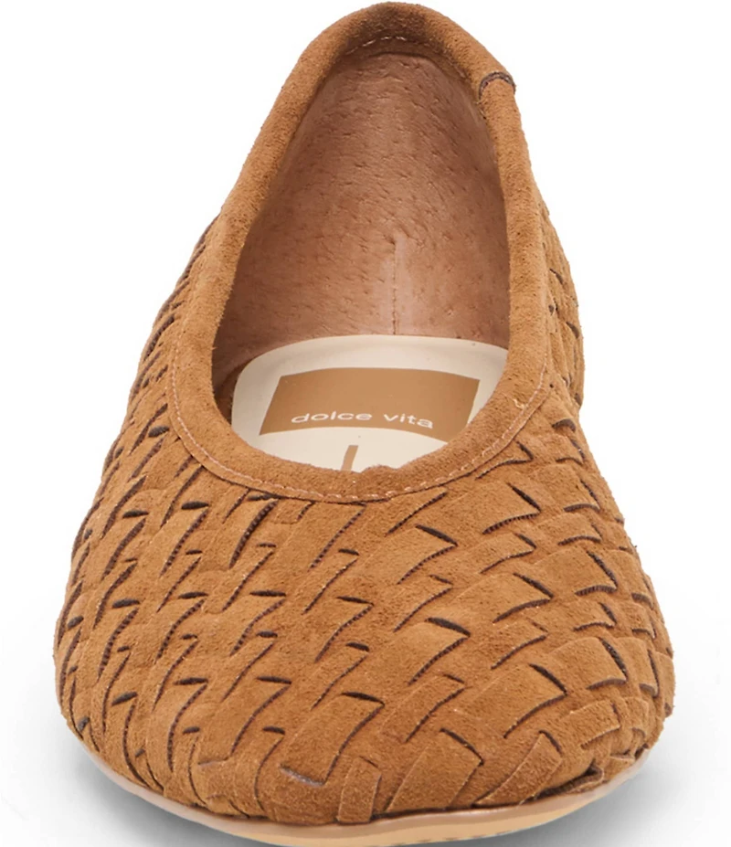 Dolce Vita Megin Suede Woven Ballet Flats