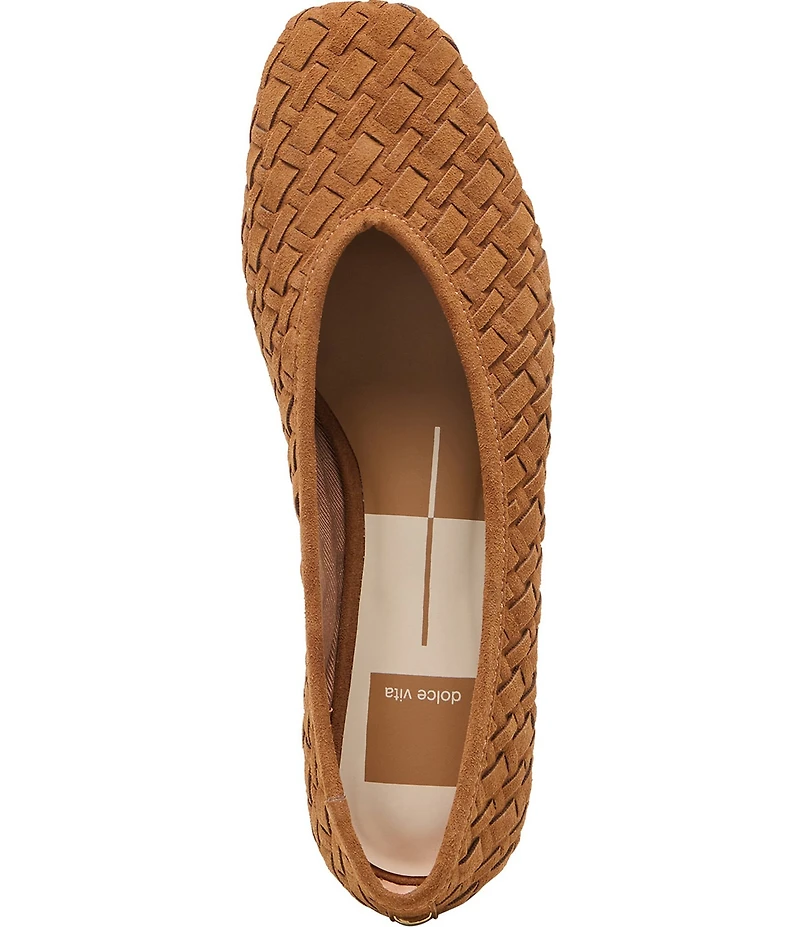 Dolce Vita Megin Suede Woven Ballet Flats