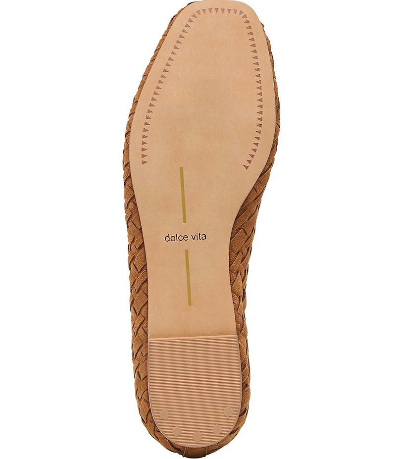 Dolce Vita Megin Suede Woven Ballet Flats