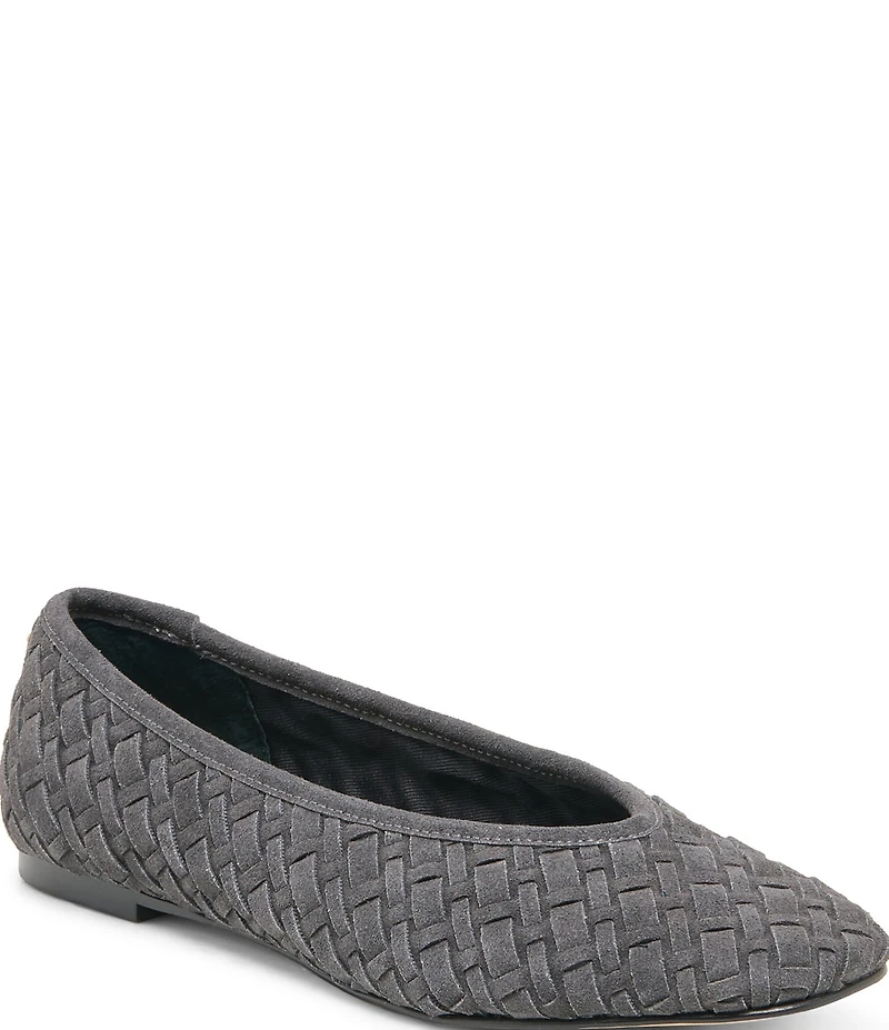 Dolce Vita Megin Suede Woven Ballet Flats