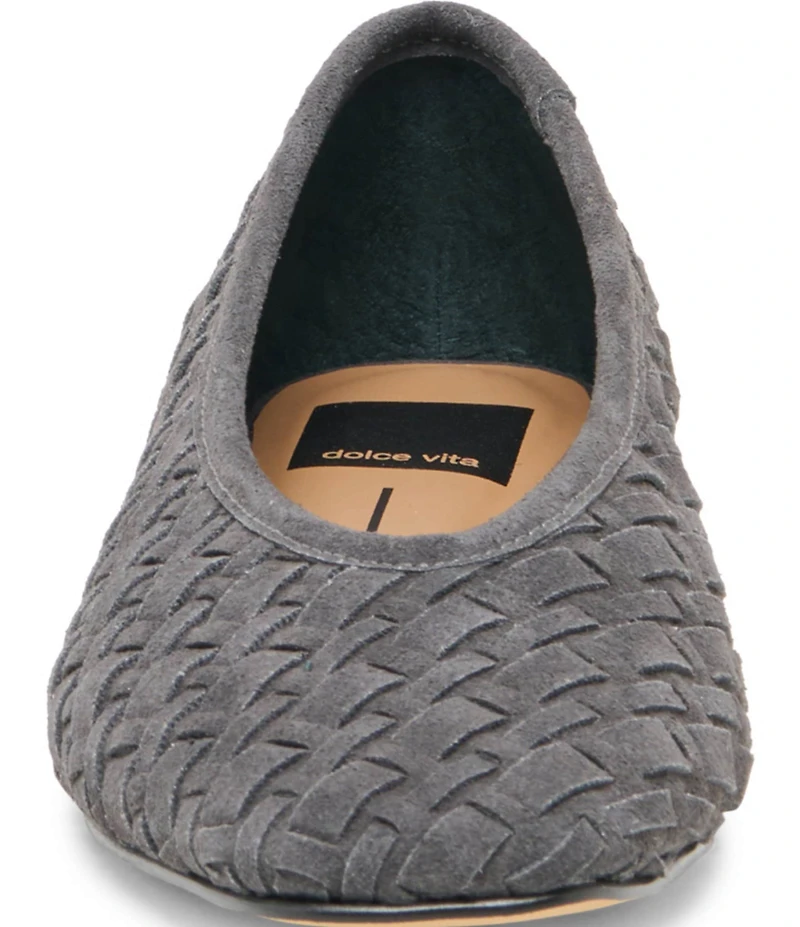 Dolce Vita Megin Suede Woven Ballet Flats
