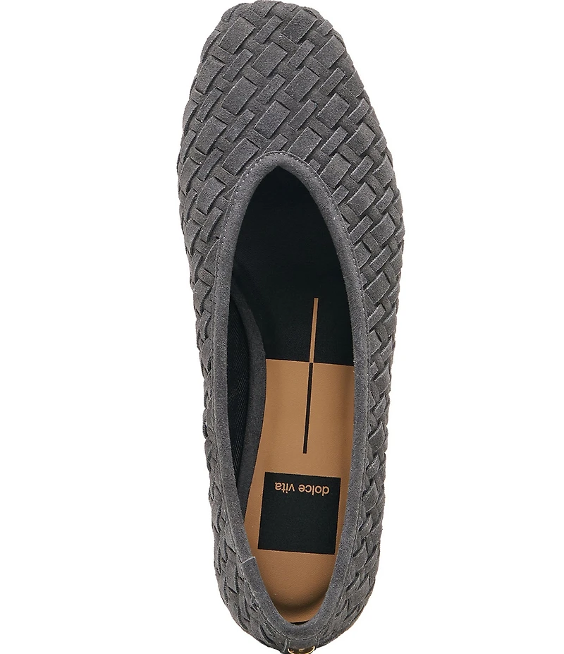 Dolce Vita Megin Suede Woven Ballet Flats