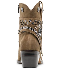 Dolce Vita Mekala Suede Bandana Detail Western Booties