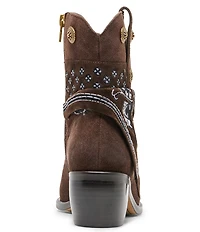 Dolce Vita Mekala Suede Bandana Detail Western Booties