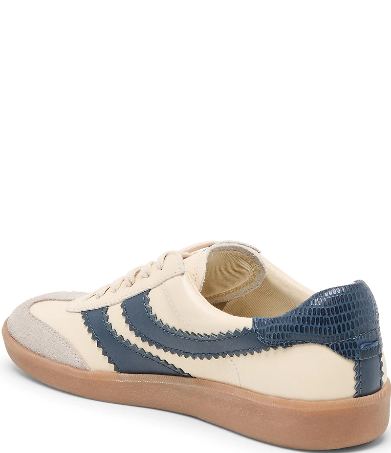Dolce Vita Merit Embossed Leather Gum Sole Sneakers