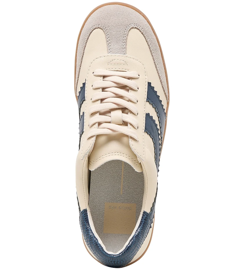 Dolce Vita Merit Embossed Leather Gum Sole Sneakers