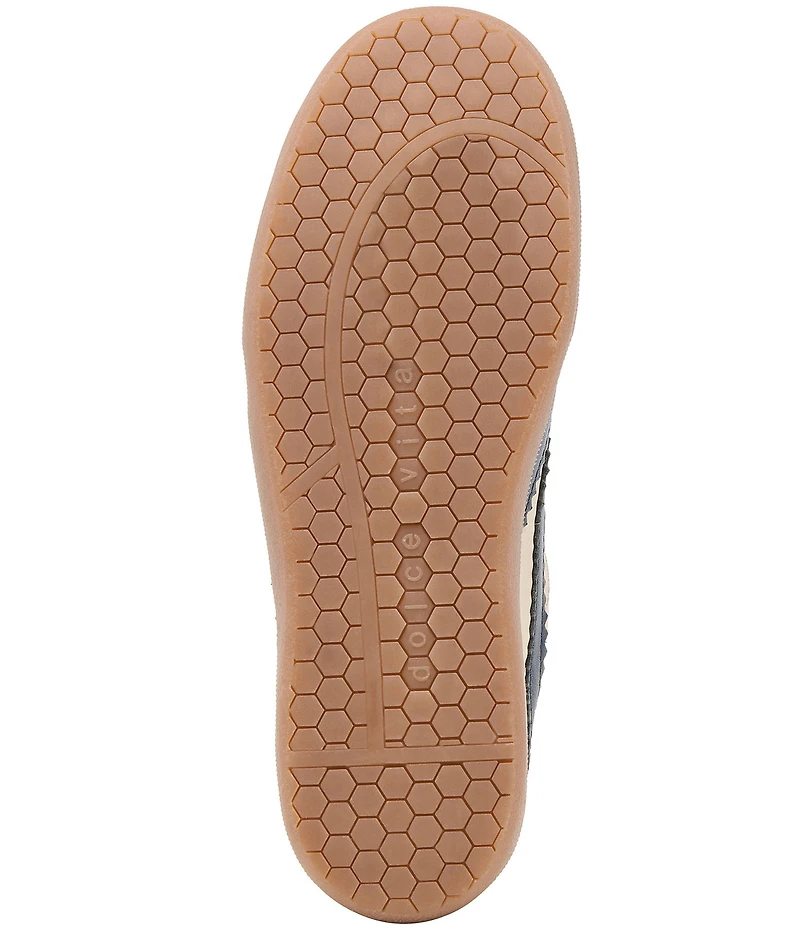 Dolce Vita Merit Embossed Leather Gum Sole Sneakers