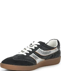 Dolce Vita Merit Embossed Leather Gum Sole Sneakers