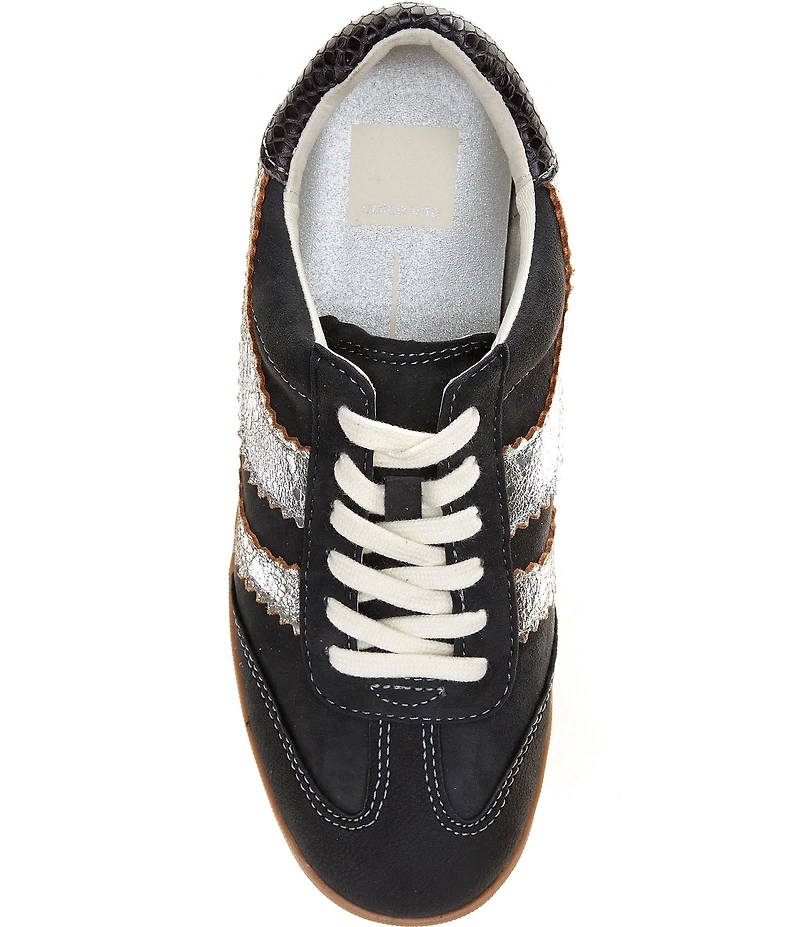 Dolce Vita Merit Embossed Leather Gum Sole Sneakers