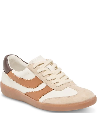 Dolce Vita Merit Embossed Leather Gum Sole Sneakers