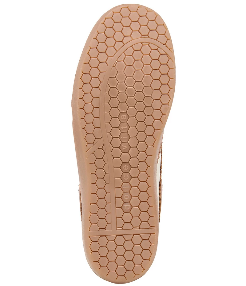 Dolce Vita Merit Embossed Leather Gum Sole Sneakers