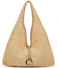 Dolce Vita Raffia Hardware Detail Hobo Bag