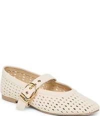 Dolce Vita Mikel Perforated Suede Mary Jane Ballet Flats