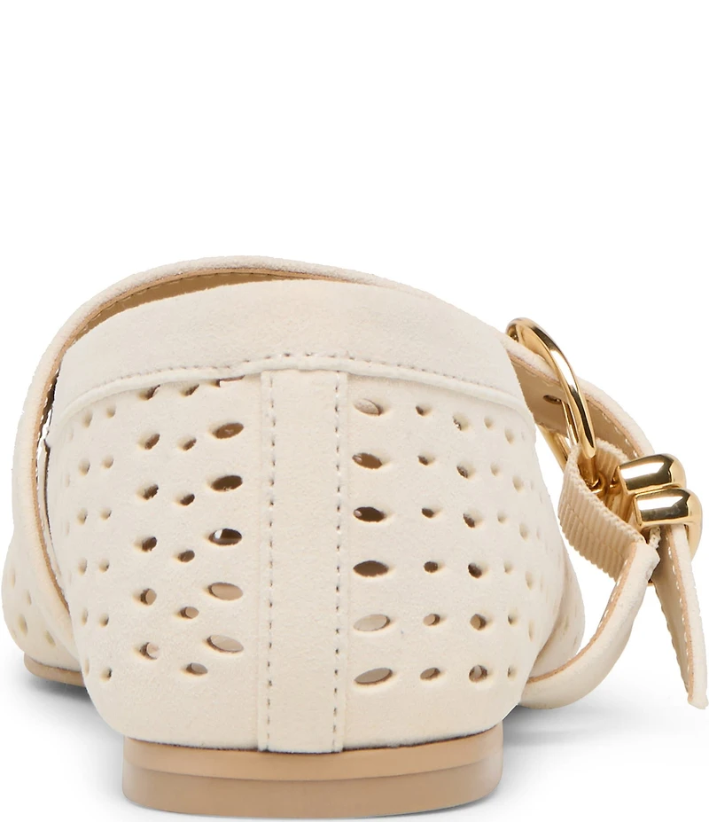 Dolce Vita Mikel Perforated Suede Mary Jane Ballet Flats