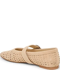 Dolce Vita Mikel Perforated Suede Mary Jane Ballet Flats