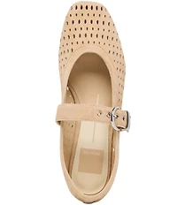 Dolce Vita Mikel Perforated Suede Mary Jane Ballet Flats