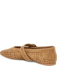 Dolce Vita Mikel Perforated Suede Mary Jane Ballet Flats