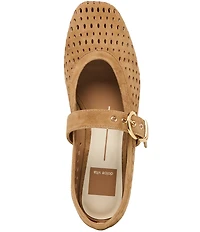 Dolce Vita Mikel Perforated Suede Mary Jane Ballet Flats